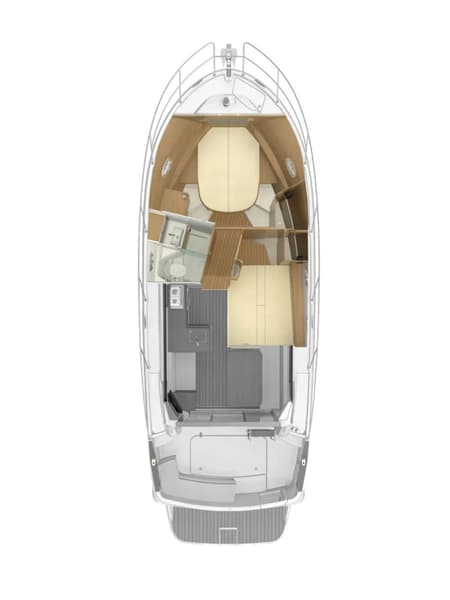 Charter Rental Motorboat Galeb in Croatia Layout | Yacht4Less