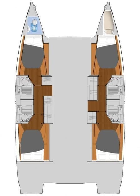 Charter Rental Catamaran All the Perks in BVI Layout | Yacht4Less