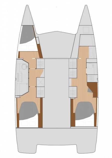 Charter Rental Catamaran Dolce in Turkey Layout | Yacht4Less