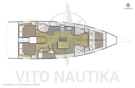 Charter Rental Sailboat Pura Vida in Croatia Layout | Yacht4Less