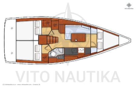 Charter Rental Sailboat Mare Animi in Croatia Layout | Yacht4Less