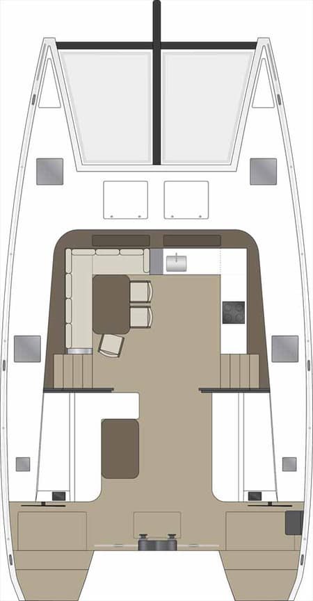 Charter Rental Catamaran Silence in Croatia Layout | Yacht4Less