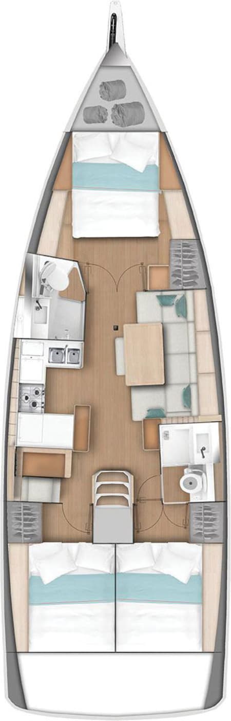 Charter Rental Sailboat Celtic Breeze in Turkey Layout | Yacht4Less