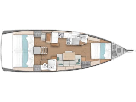 Charter Rental Sailboat Celtic Breeze in Turkey Layout | Yacht4Less
