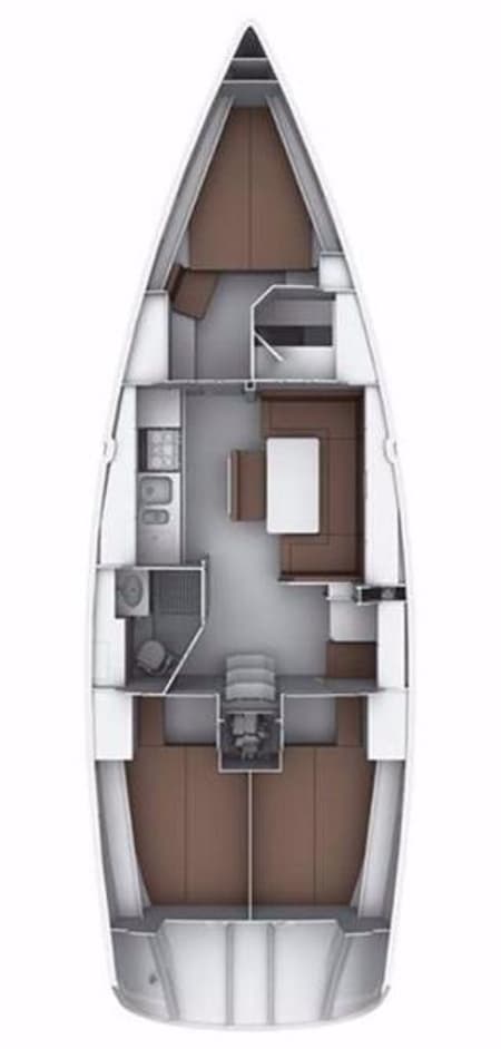 Charter Rental Sailboat Ornela in Croatia Layout | Yacht4Less