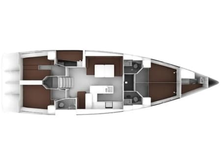 Charter Rental Sailboat Anassa in Greece Layout | Yacht4Less