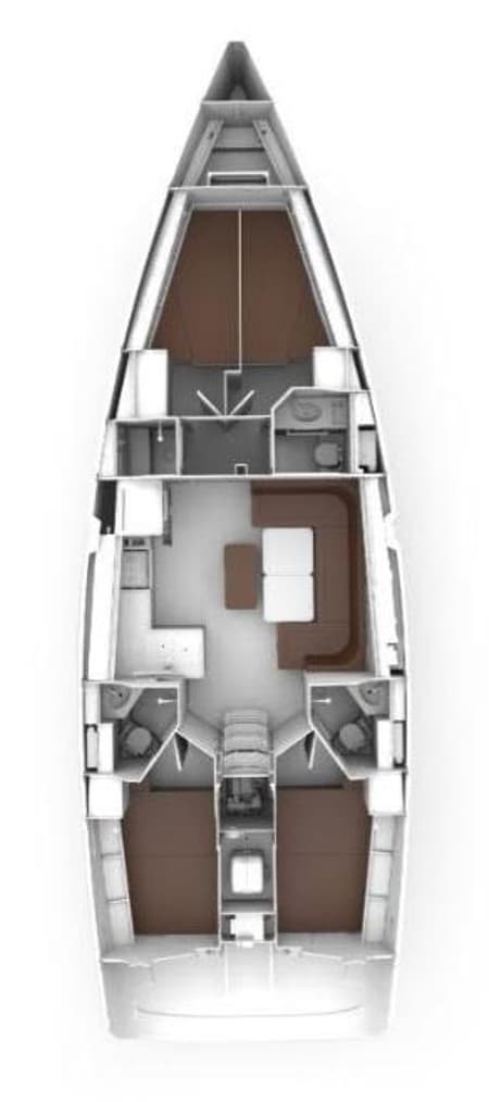 Charter Rental Sailboat Giovanna in Italy Layout | Yacht4Less
