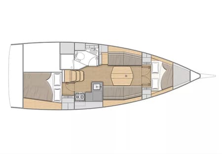 Charter Rental Sailboat Philosophie in Thailand Layout | Yacht4Less