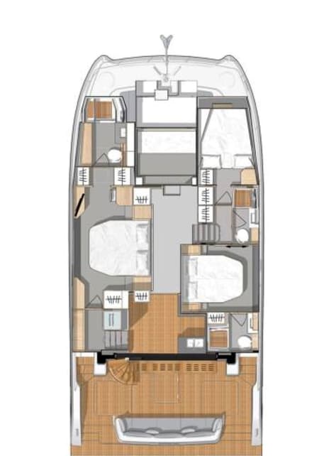 Charter Rental Power Catamaran Mona Lisa in USVI Layout | Yacht4Less