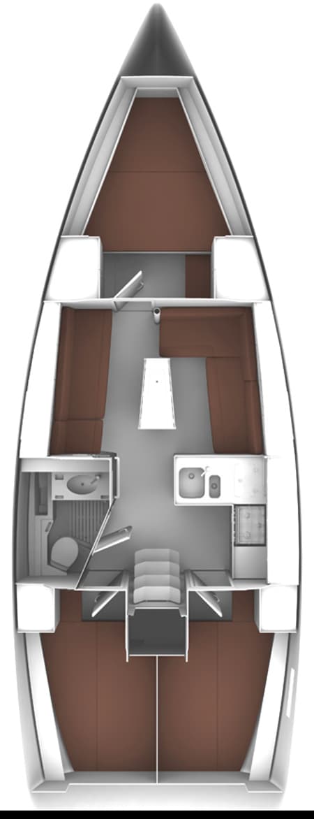 Charter Rental Sailboat Mayan in Croatia Layout | Yacht4Less