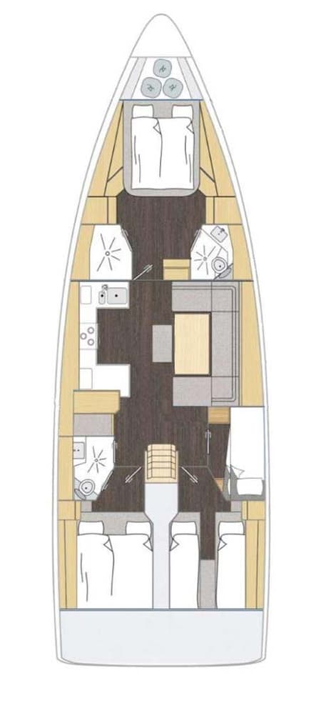 Charter Rental Sailboat ELIFOZZI in Turkey Layout | Yacht4Less