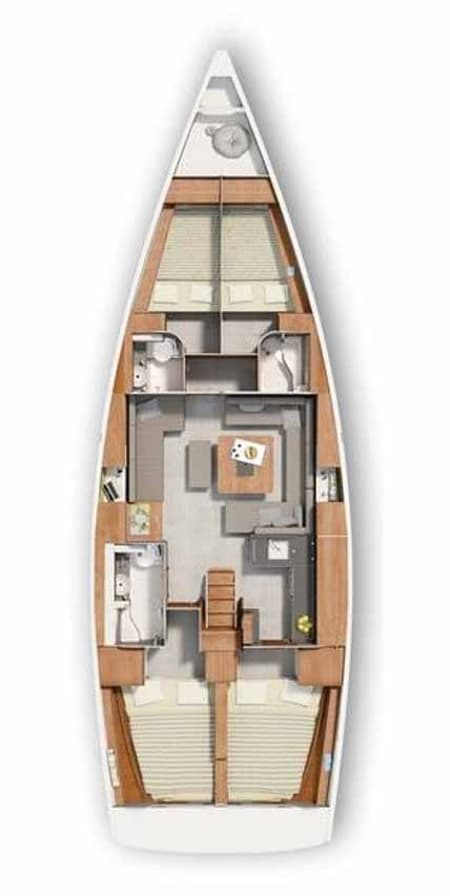 Charter Rental Sailboat Sea Legend in Croatia Layout | Yacht4Less