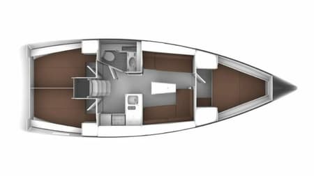 Charter Rental Sailboat Hana in Croatia Layout | Yacht4Less