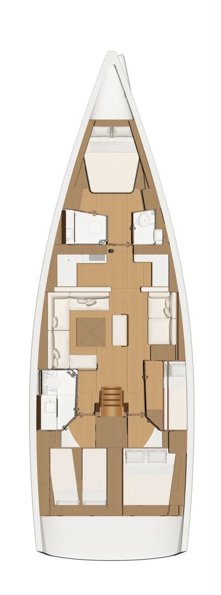 Charter Rental Sailboat Santa Maria Novella in Italy Layout | Yacht4Less