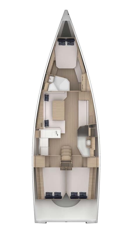 Charter Rental Sailboat Destiny in Croatia Layout | Yacht4Less