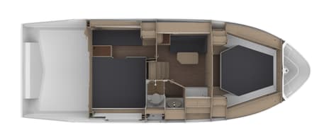 Charter Rental Motorboat Lilian in Croatia Layout | Yacht4Less
