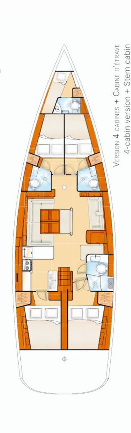 Charter Rental Sailboat Captain John in Greece Layout | Yacht4Less