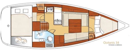 Charter Rental Sailboat Rebecca in Italy Layout | Yacht4Less