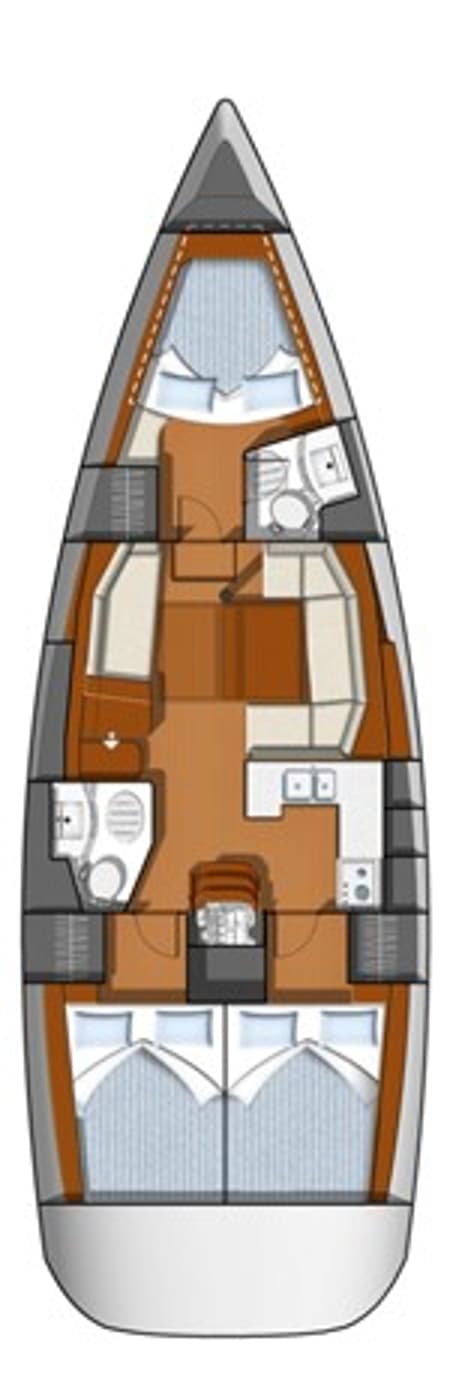 Charter Rental Sailboat Benoit in Italy Layout | Yacht4Less