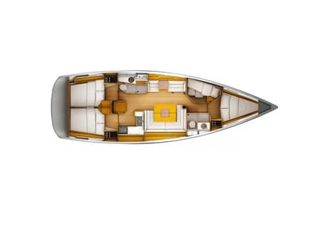 Charter Rental Sailboat Ribelle in Italy Layout | Yacht4Less