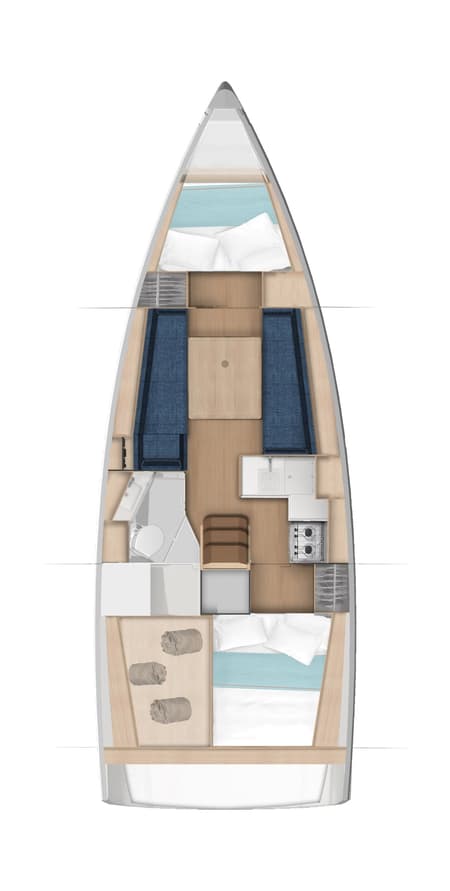 Charter Rental Sailboat ANTIDOTE  in BVI Layout | Yacht4Less