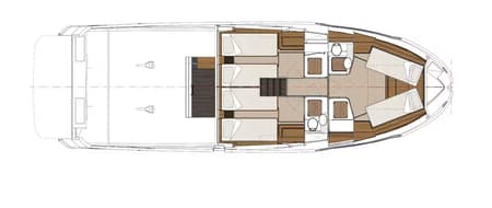 Charter Rental Motorboat Nord in Croatia Layout | Yacht4Less
