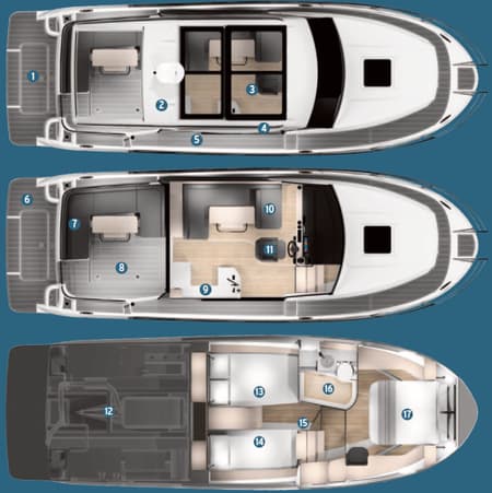Charter Rental Motorboat Timeless in Croatia Layout | Yacht4Less