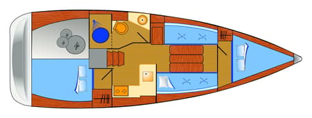 Charter Rental Sailboat Anastasia in Croatia Layout | Yacht4Less