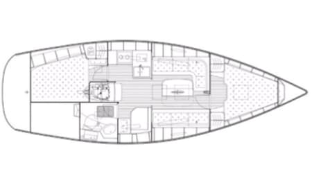 Charter Rental Sailboat Skippy in Croatia Layout | Yacht4Less