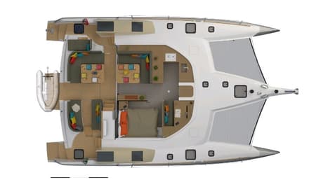 Charter Rental Catamaran Hope in Croatia Layout | Yacht4Less