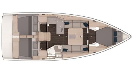 Charter Rental Sailboat Spicy Rum in Caribbean Layout | Yacht4Less