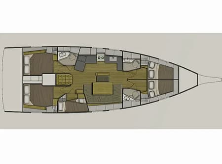 Charter Rental Sailboat Bar-Bar in Greece Layout | Yacht4Less