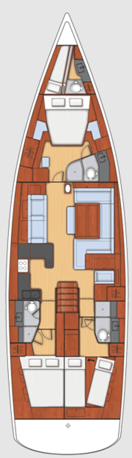 Charter Rental Sailboat Scorpio III in Croatia Layout | Yacht4Less