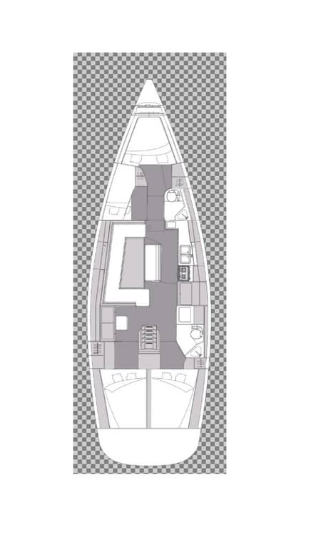 Charter Rental Sailboat Lena in Croatia Layout | Yacht4Less