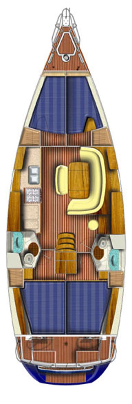 Charter Rental Sailboat Spanaki II in Greece Layout | Yacht4Less