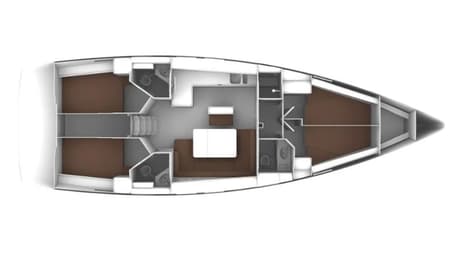 Charter Rental Sailboat Hugo in Croatia Layout | Yacht4Less