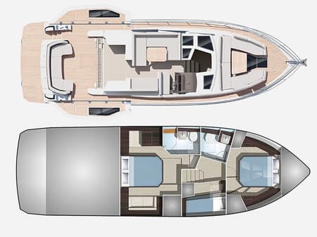 Charter Rental Motorboat Il Sogno V in Croatia Layout | Yacht4Less
