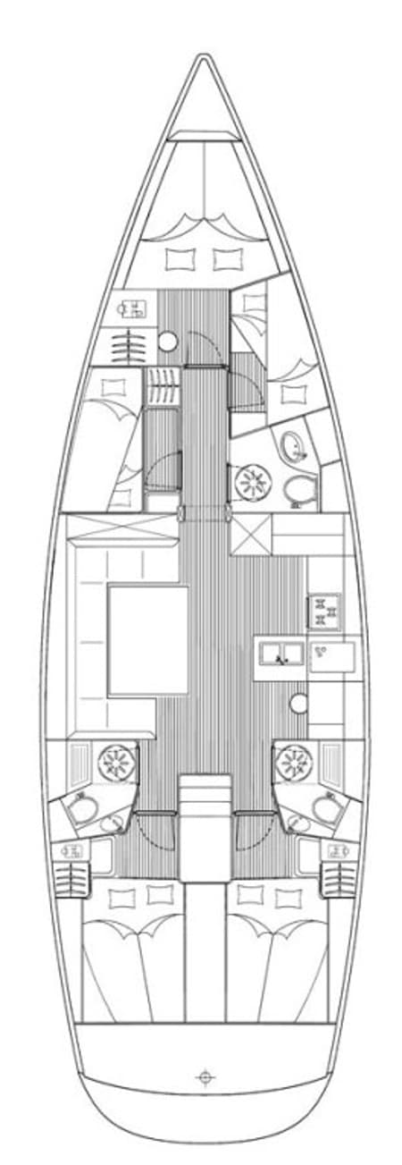 Charter Rental Sailboat MH 22 in Croatia Layout | Yacht4Less