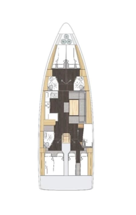 Charter Rental Sailboat Sueno in Turkey Layout | Yacht4Less