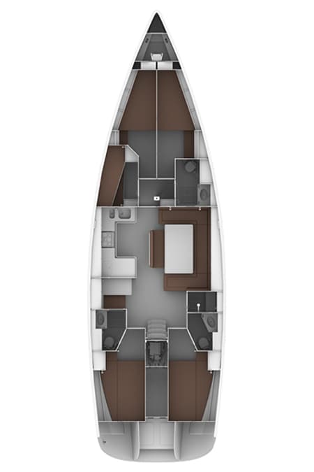 Charter Rental Sailboat Sirena in Croatia Layout | Yacht4Less