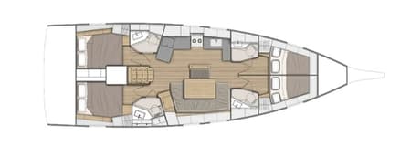Charter Rental Sailboat Glykeria in Greece Layout | Yacht4Less