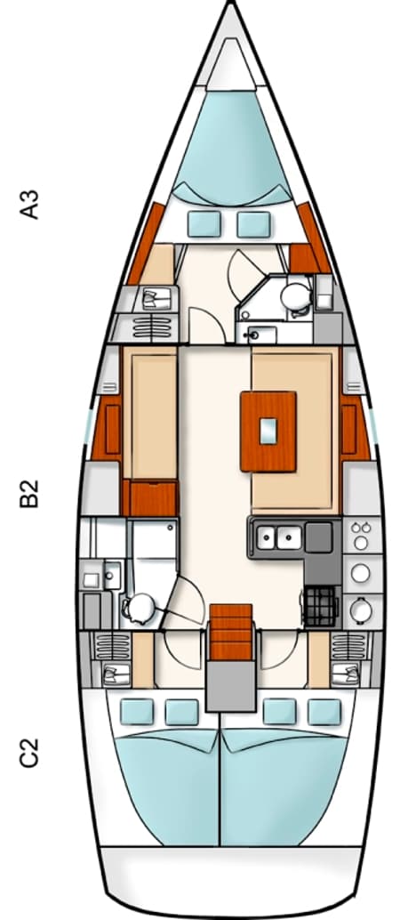 Charter Rental Sailboat Flyer Of Lorne in Greece Layout | Yacht4Less