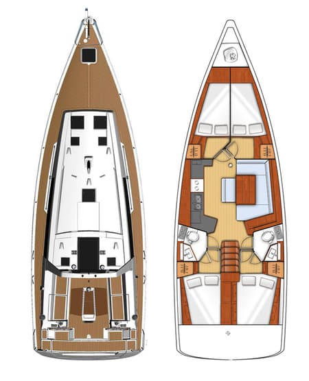 Charter Rental Sailboat Neška II in Croatia Layout | Yacht4Less