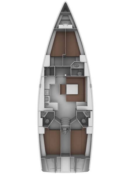 Charter Rental Sailboat Patroklos in Greece Layout | Yacht4Less