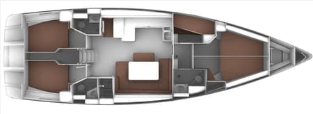 Charter Rental Sailboat Gin Tonic in Greece Layout | Yacht4Less