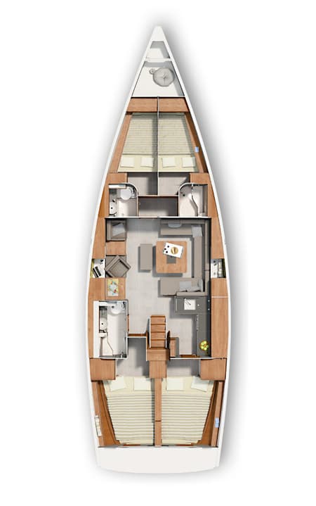 Charter Rental Sailboat Jenny in Croatia Layout | Yacht4Less