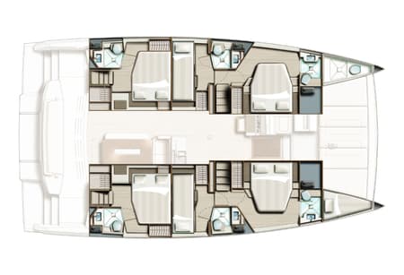 Charter Rental Catamaran Baikal in Turkey Layout | Yacht4Less