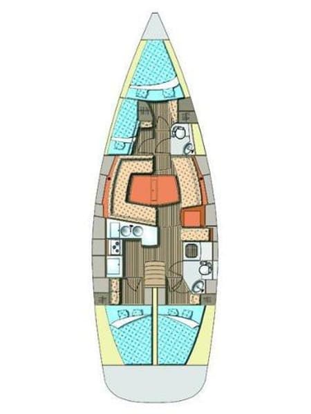 Charter Rental Sailboat Mili Mili in Croatia Layout | Yacht4Less