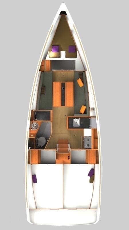 Charter Rental Sailboat Off The Clock  in BVI Layout | Yacht4Less