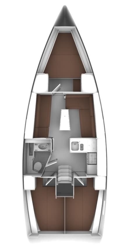 Charter Rental Sailboat New Beginnings in BVI Layout | Yacht4Less